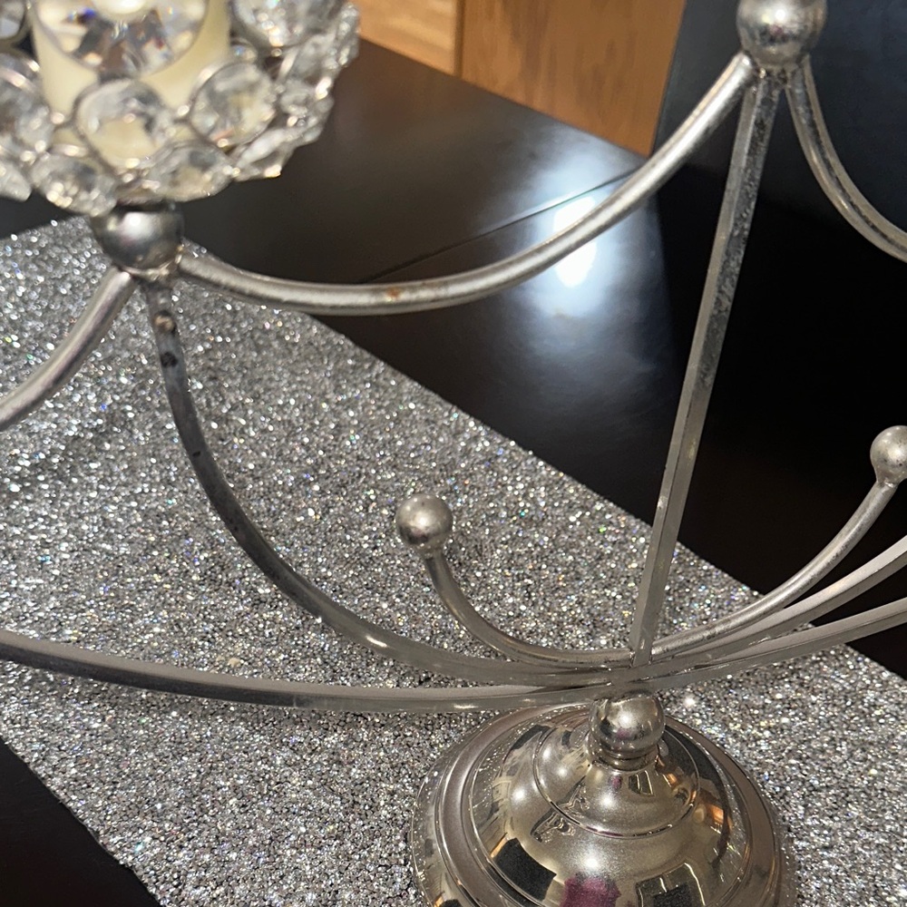 Elegant Silver Candelabra - Picture 6 of 17